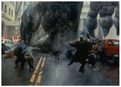 Godzilla stomps NYC