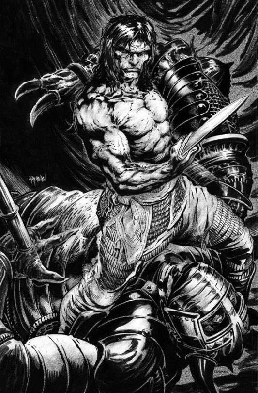 Rafael Kayanan Conan the Barbarian drawing