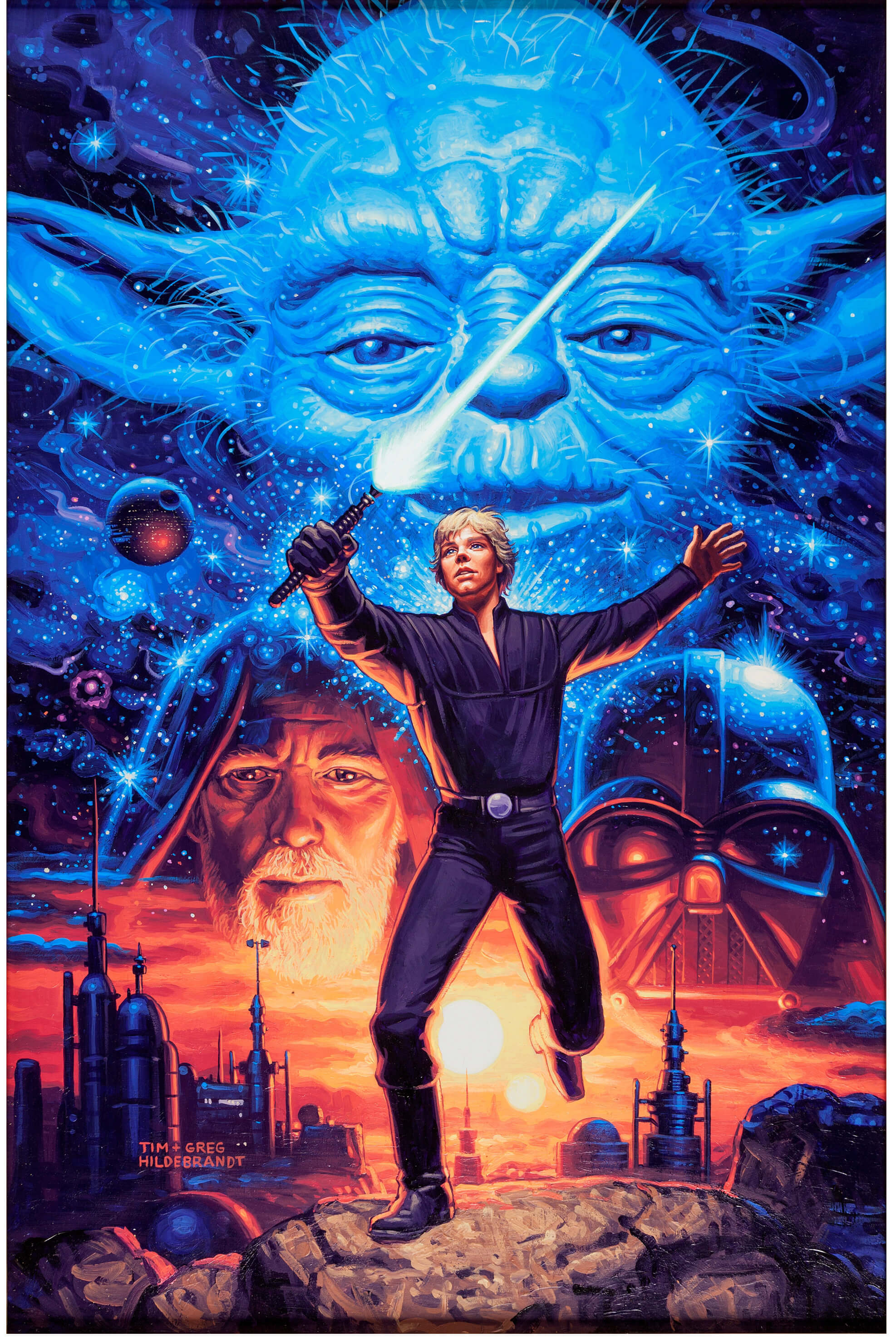 Greg and Tim Hildebrandt Star Wars Galaxy Series 3 Trading Card Luke Skywalker
