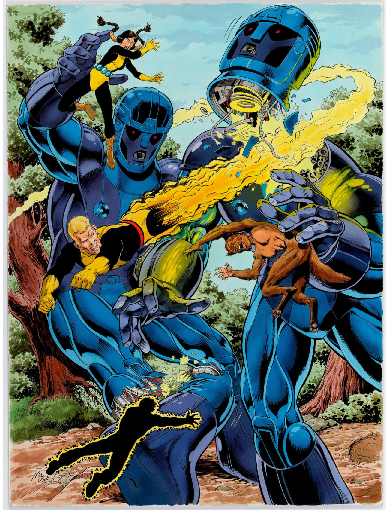 Bob McLeod New Mutants illustration