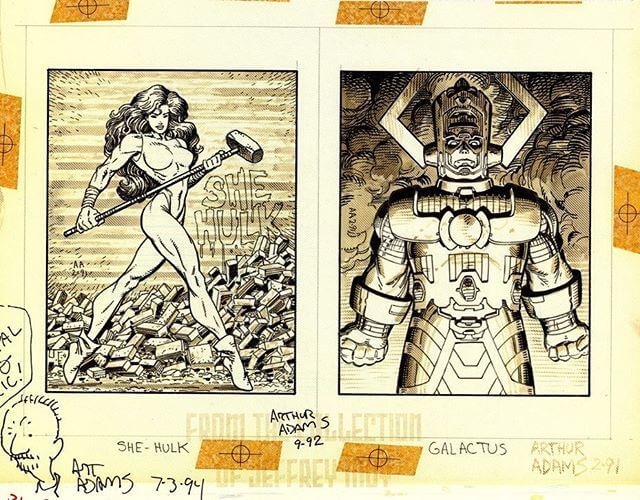 Art Adams Marvel cards illustrations
