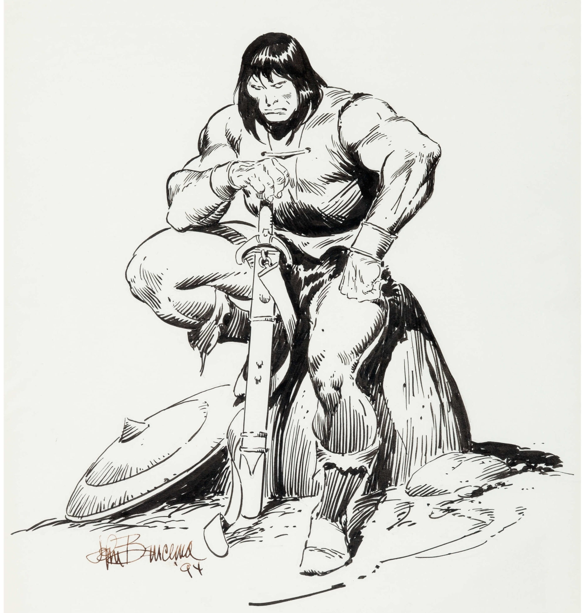 John Buscema - Conan Illustration