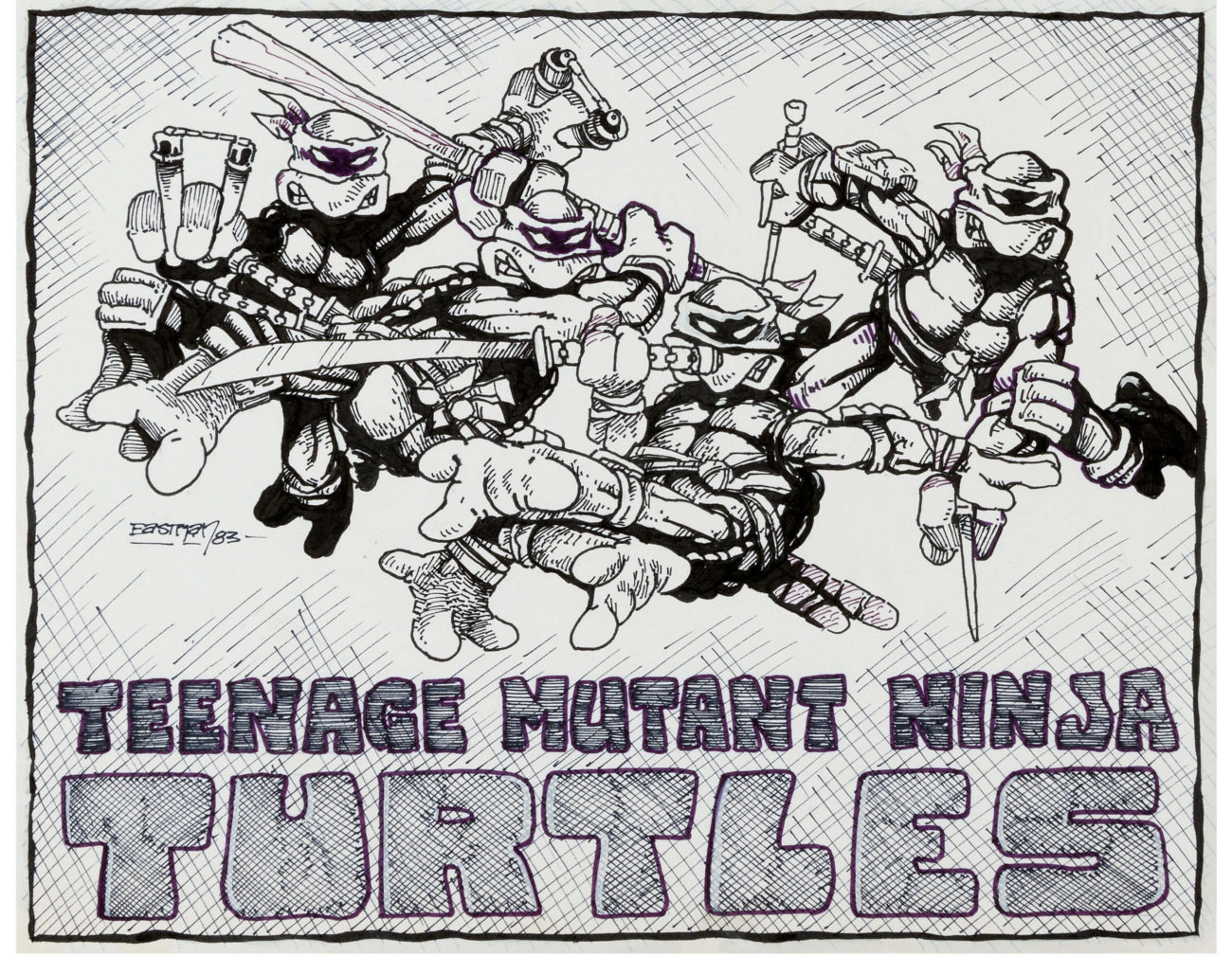 Kevin Eastman Teenage Mutant Ninja Turtles Pin-Up