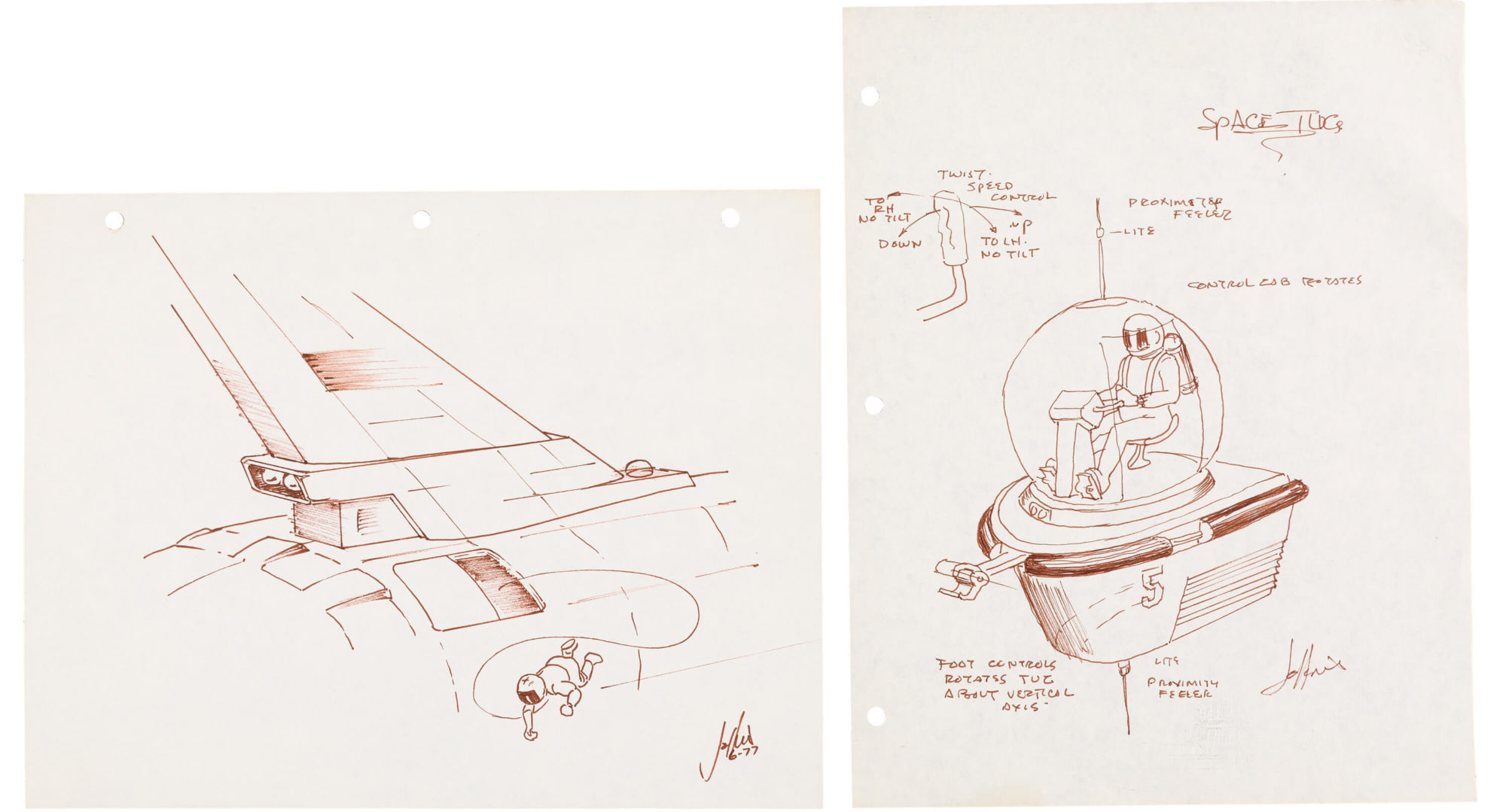 Star Trek Phase 2 The Original Series - Matt Jefferies Signed Sketch