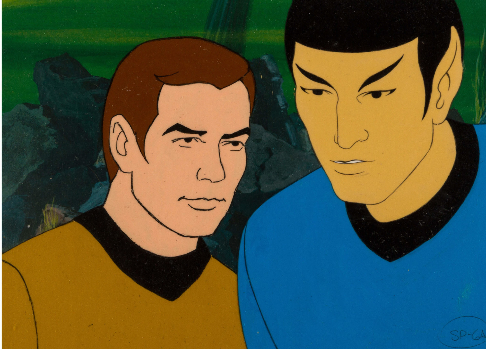 Star Trek The Animated Series Captain Kirk and Spock