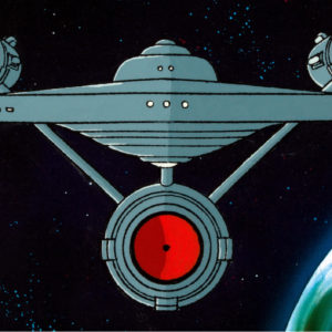 Star Trek The Animated Series (1973) Starship Enterprise production cel