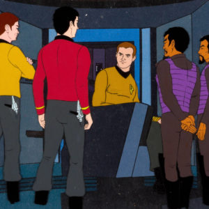 Star Trek The Animated Series Enterprise and Klingon crew cell