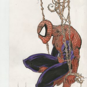 Sam Keith Spider-Man drawing