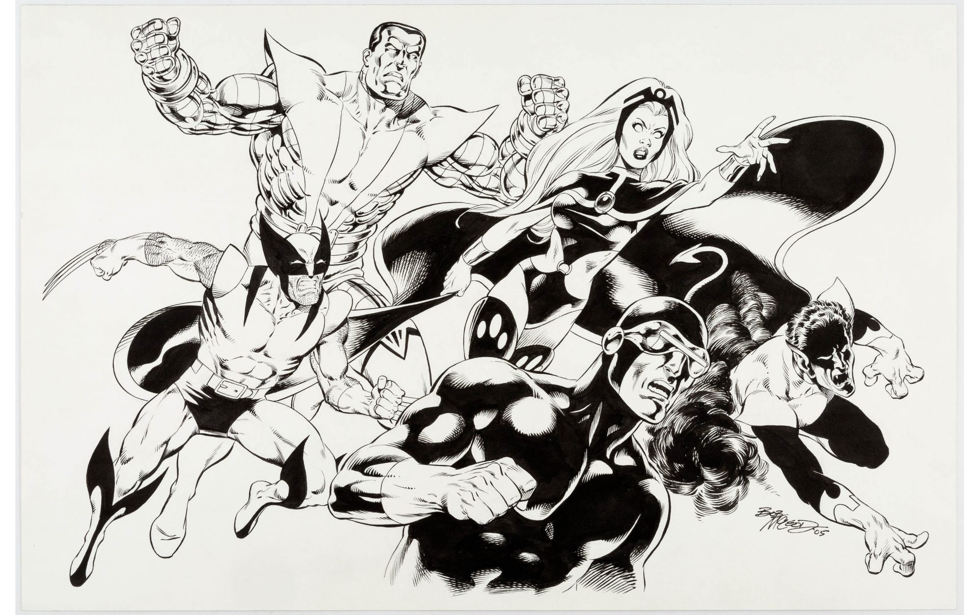 Bob McLeod X-Men drawing