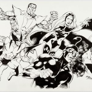 Bob McLeod X-Men drawing