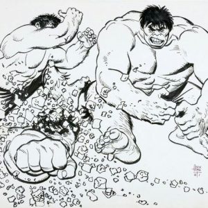 Alex Toth Incredible Hulk drawing