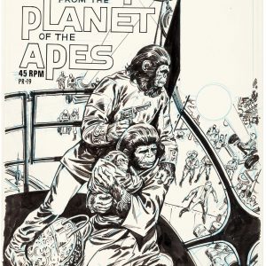 Escape From the Planet of the Apes book and record cover