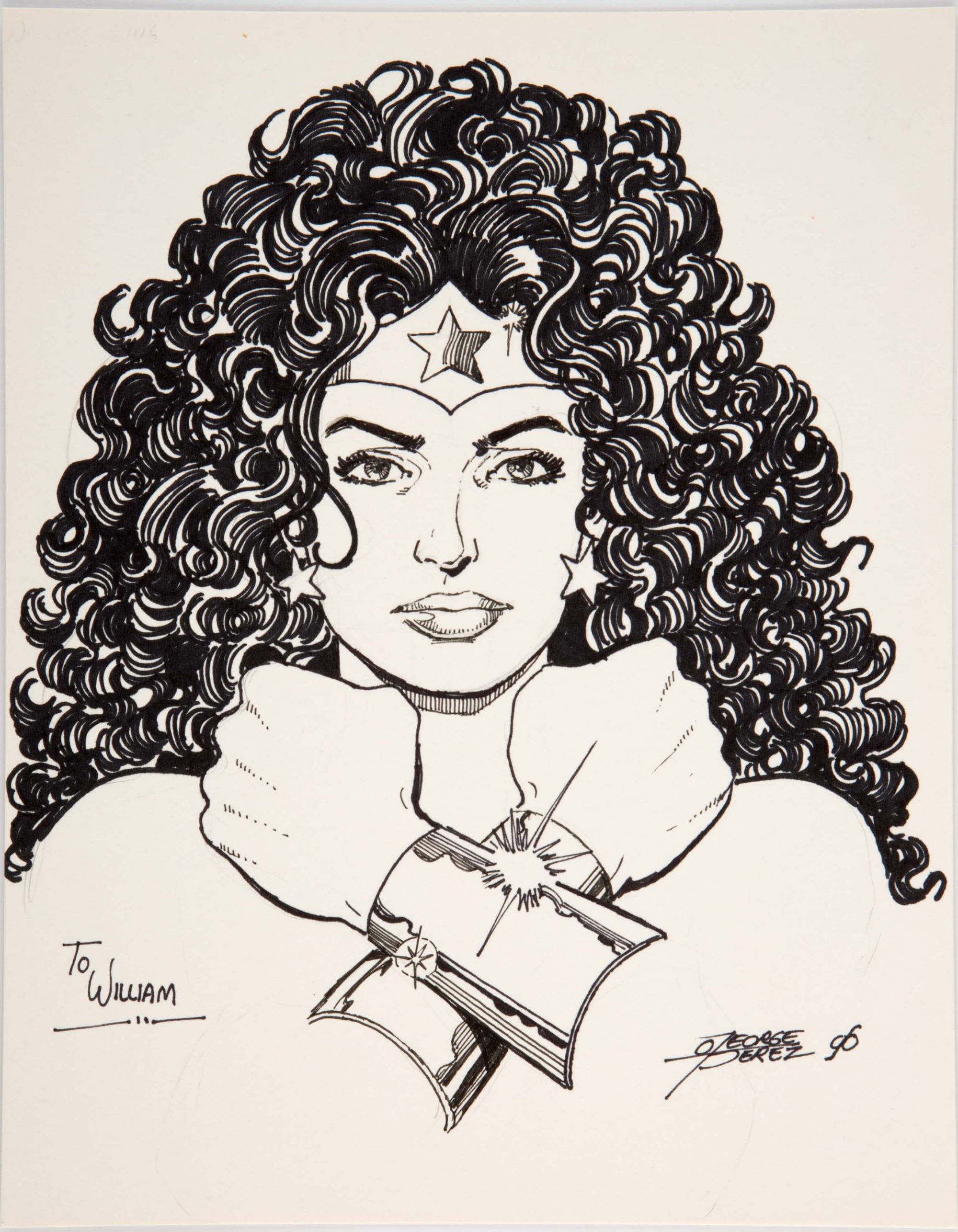 George Perez Wonder Woman drawing