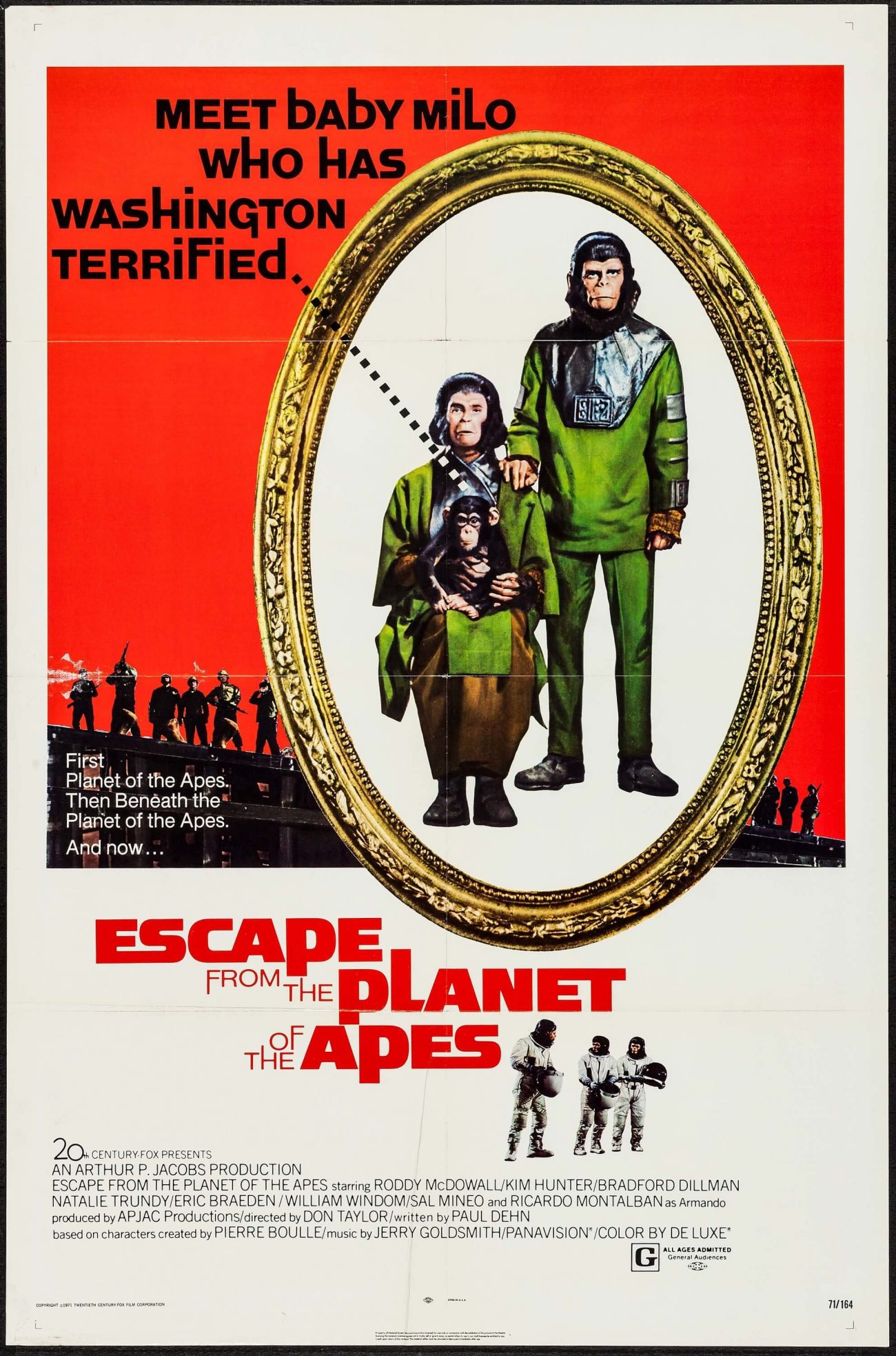 Escape from the Planet of the Apes (1971) poster