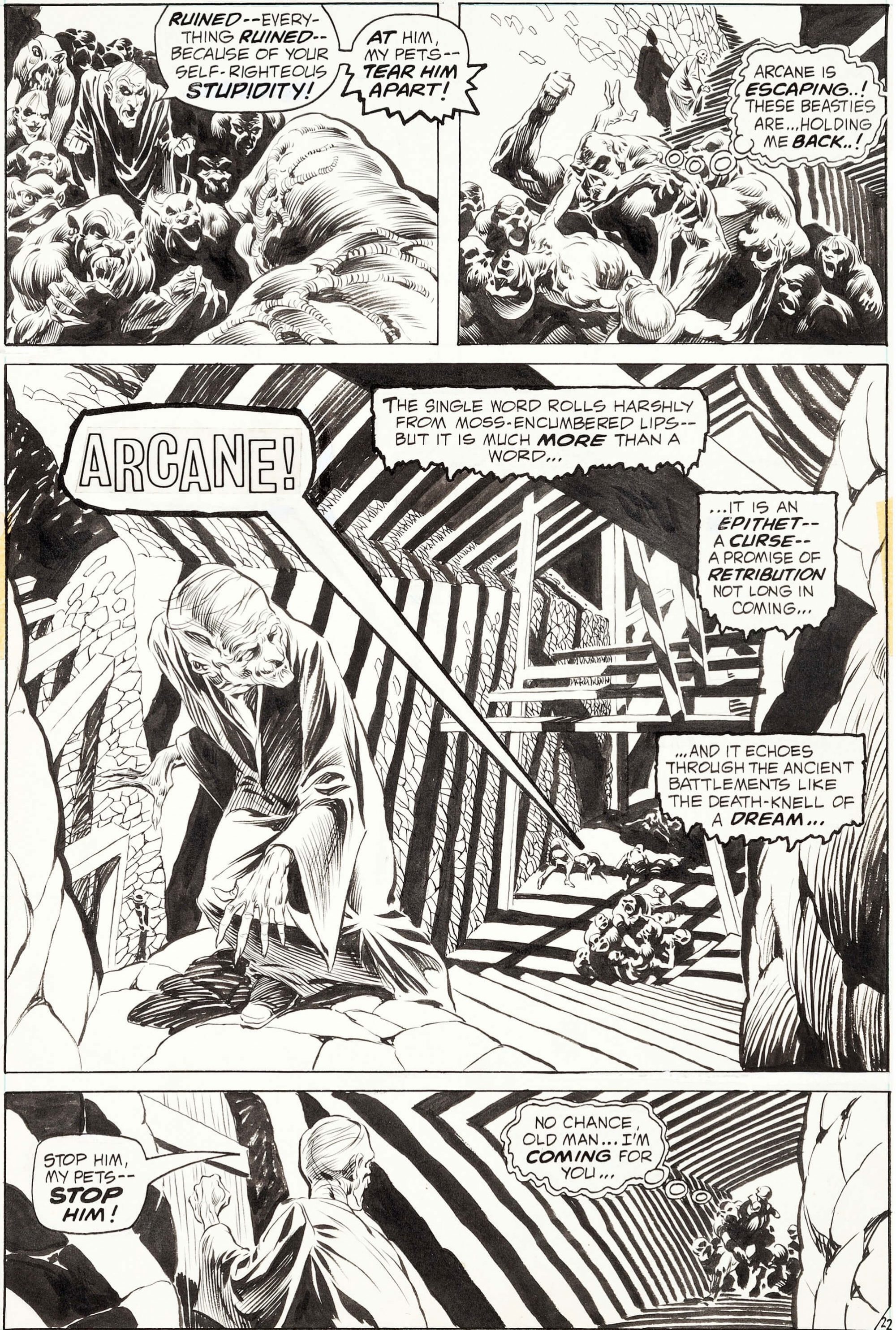 Bernie Wrightson Swamp Thing page