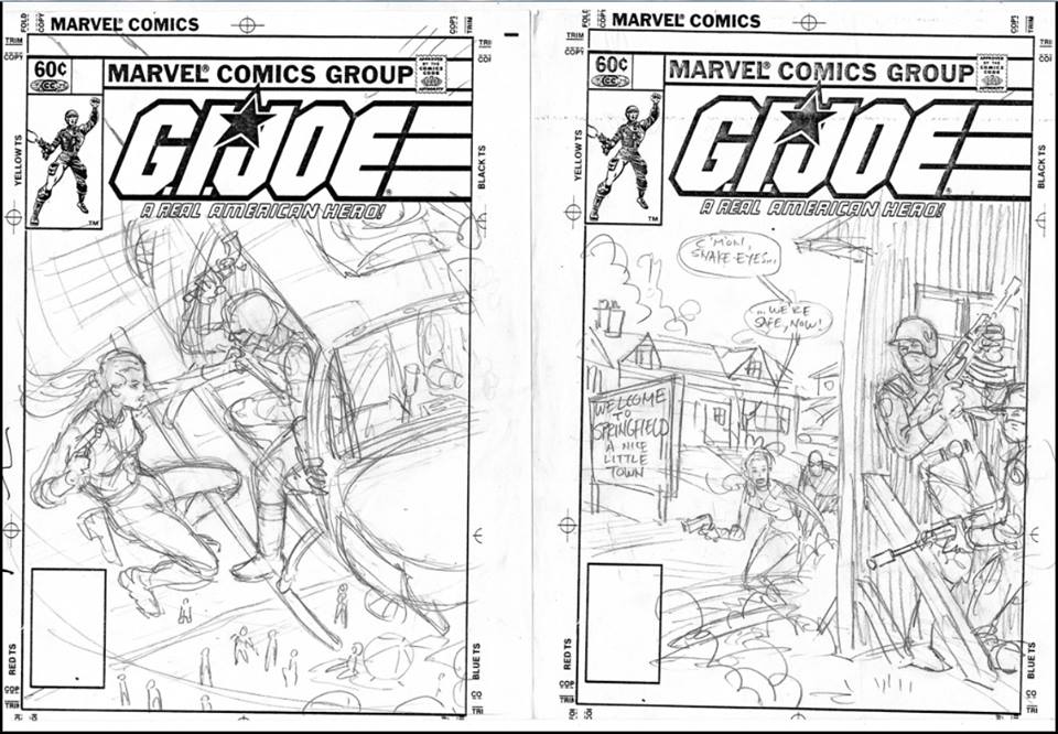 Larry Hama G.I. Joe cover layouts