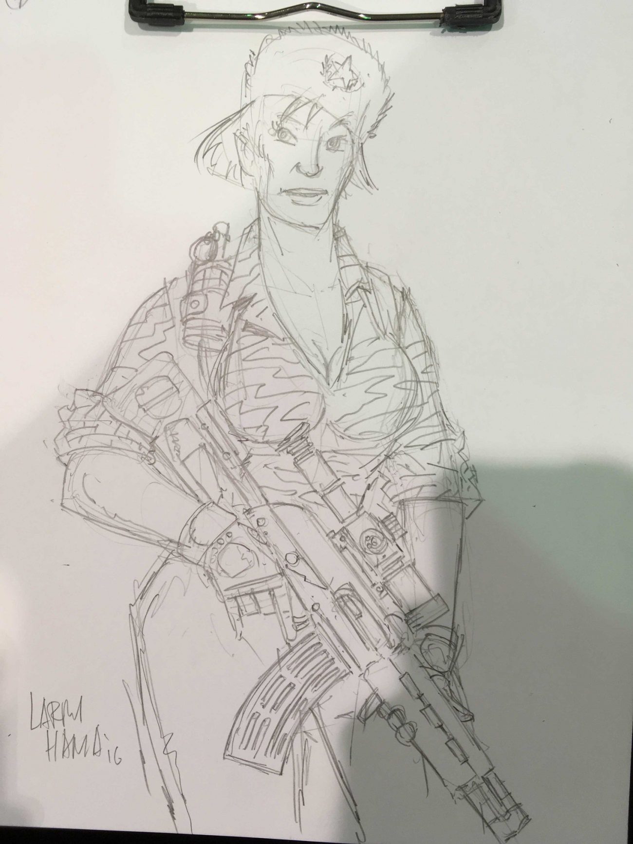 Larry Hama G.I. Joe drawing