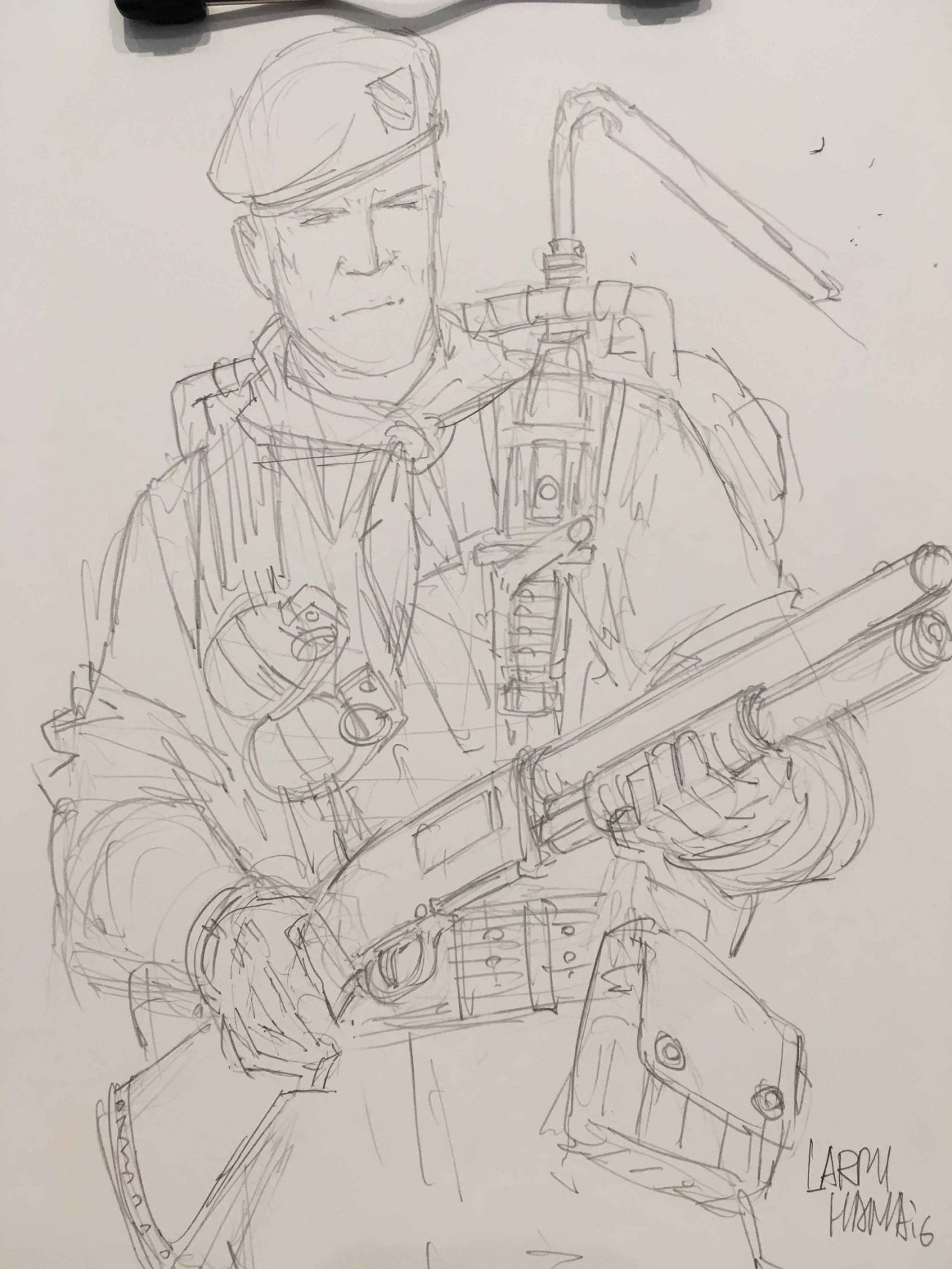 Larry Hama G.I. Joe sketch