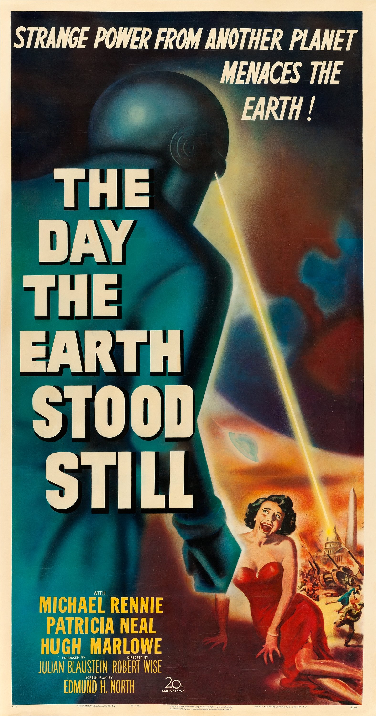 Locker Magnet. The Day the Earth Stood Still Movie Poster 2" X 3" Fridge 