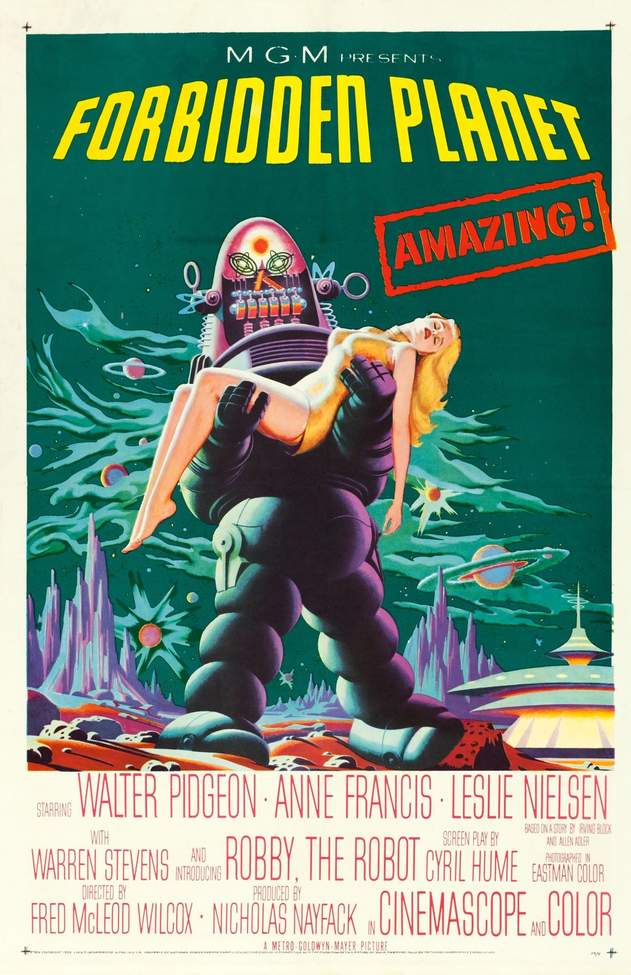 Forbidden Planet (1956) poster