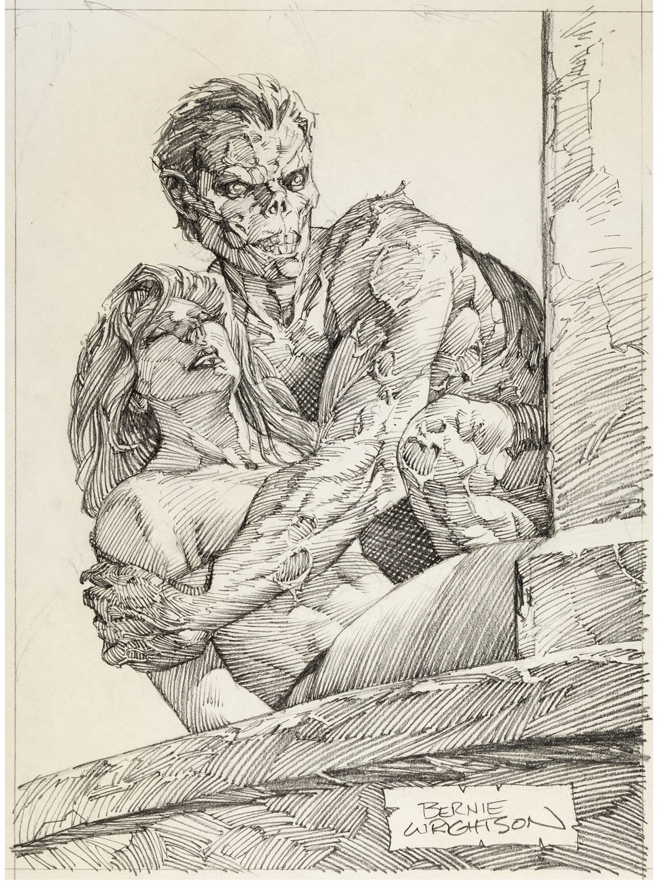 Bernie Wrightson zombie drawing