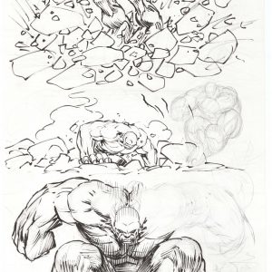 Dale Keown Incredible Hulk sketches