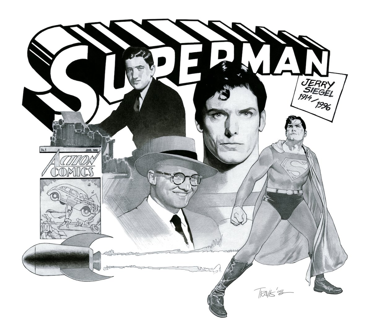 Travis Charest Superman illustration