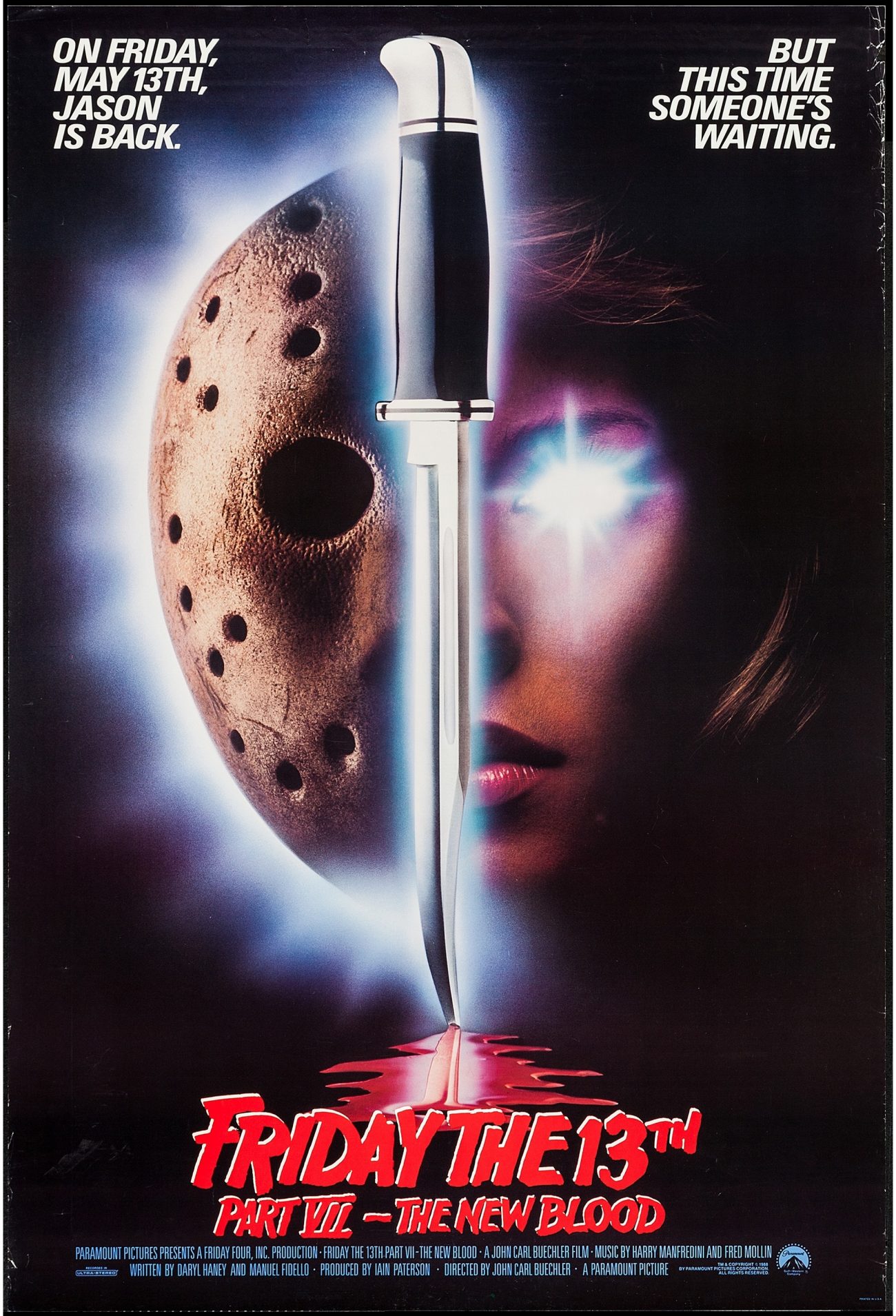 Friday the 13th Part VII: The New Blood (1988) movie poster