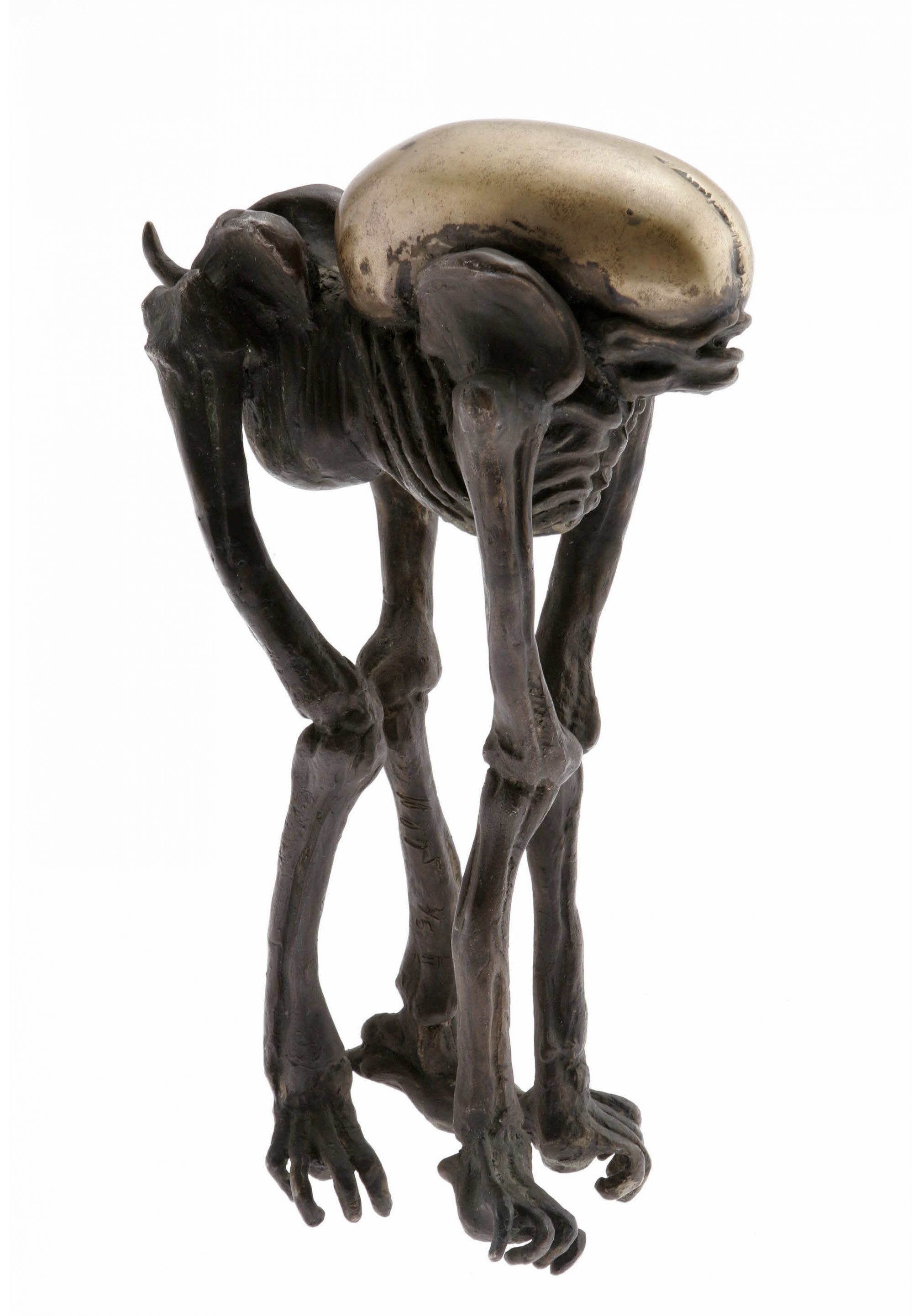 H. R. Giger baby Alien III sculpture