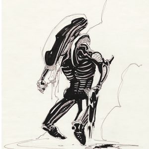 Mike Mignola – Original Sketch of The Alien