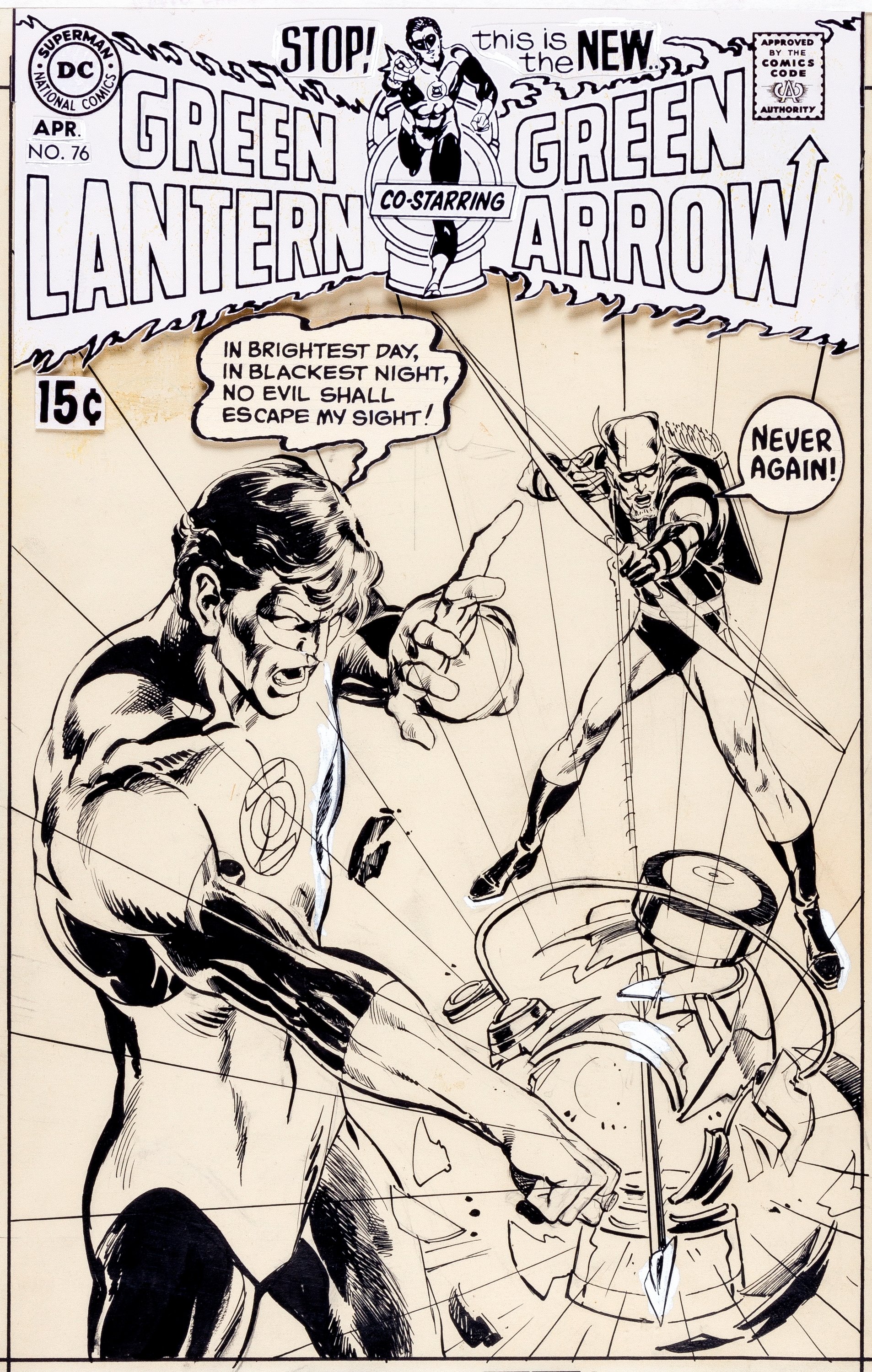 Neal Adams Green Lantern #76 cover