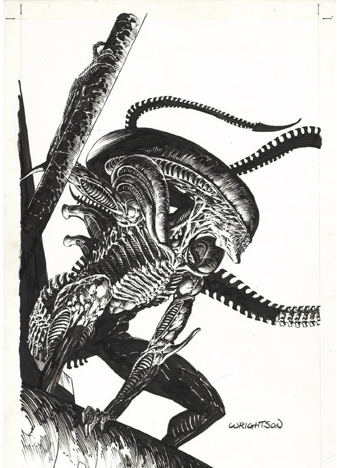 Bernie Wrightson Dark Horse Presents #101 Aliens cover