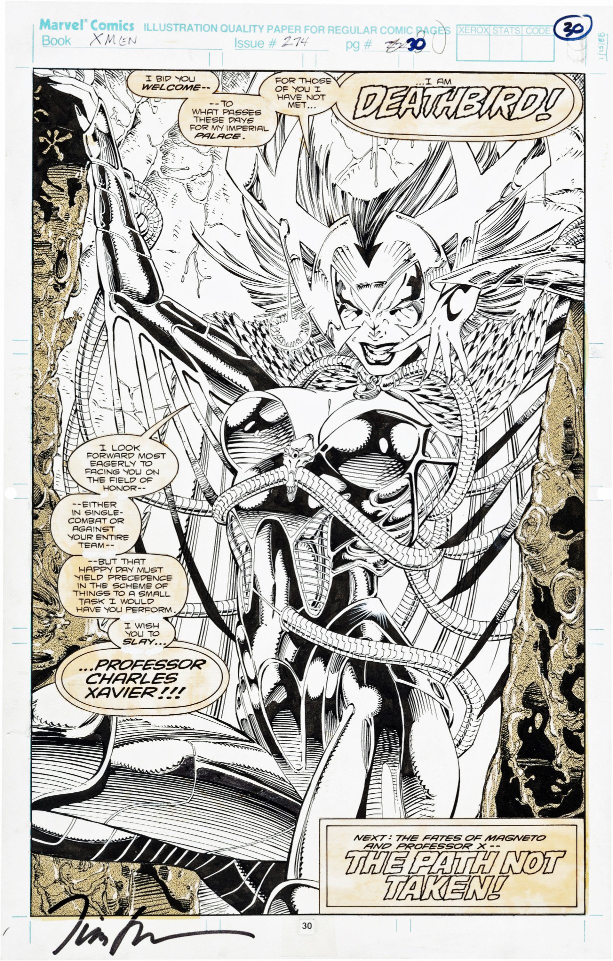 Jim Lee X-Men #274 page