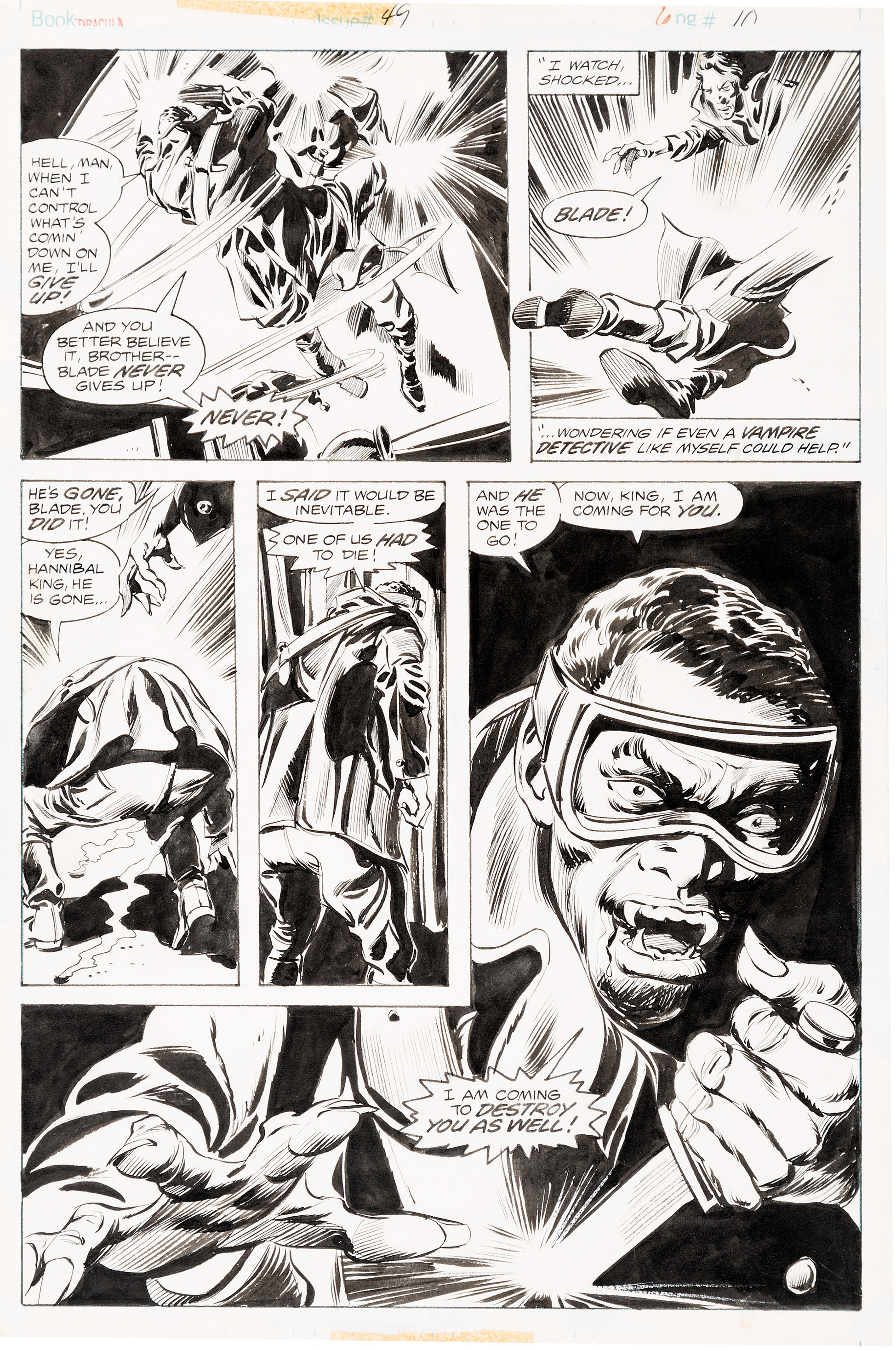 Gene Colan and Tom Palmer Tomb of Dracula #49