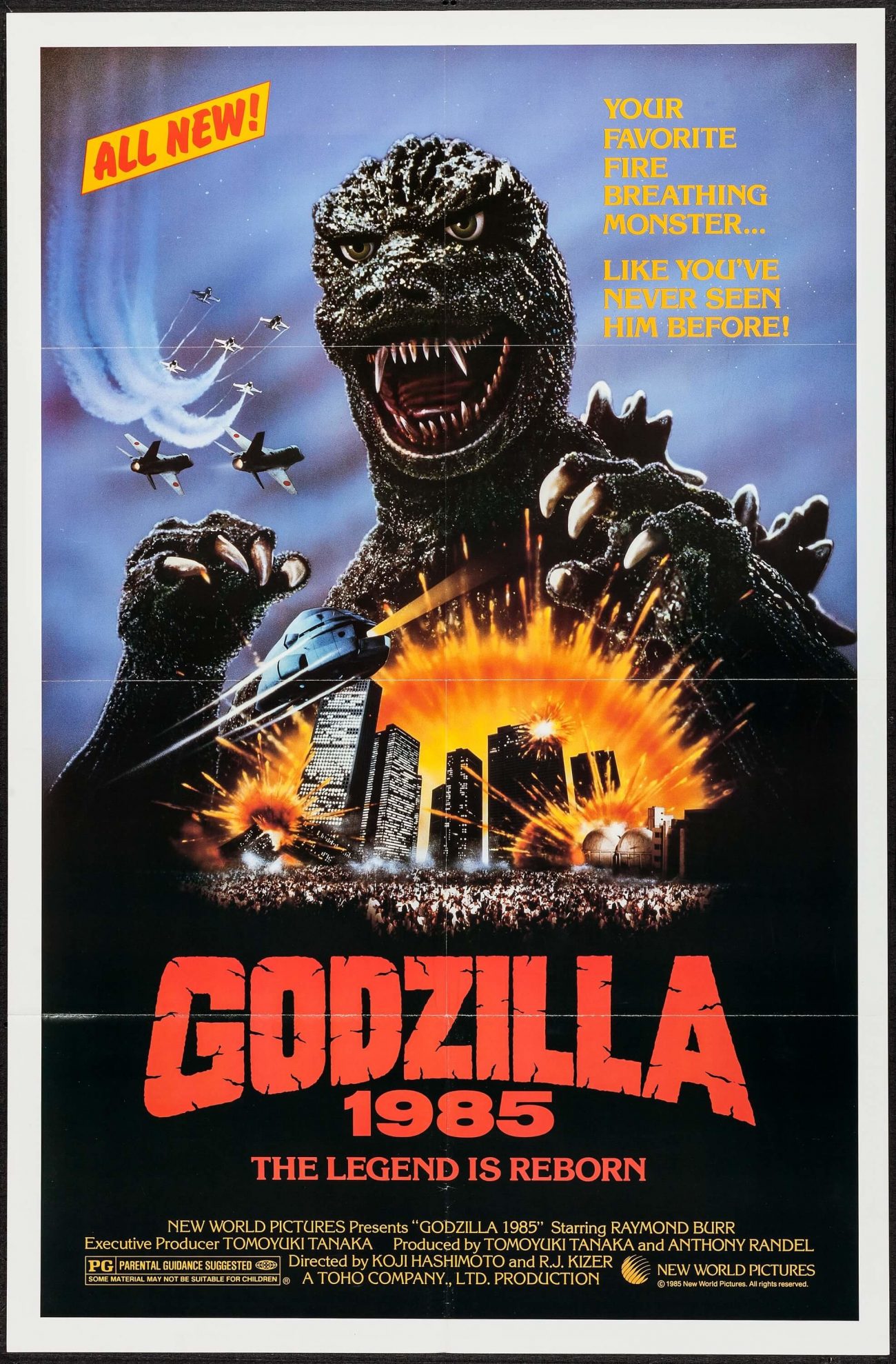 Godzilla 1985 movie poster