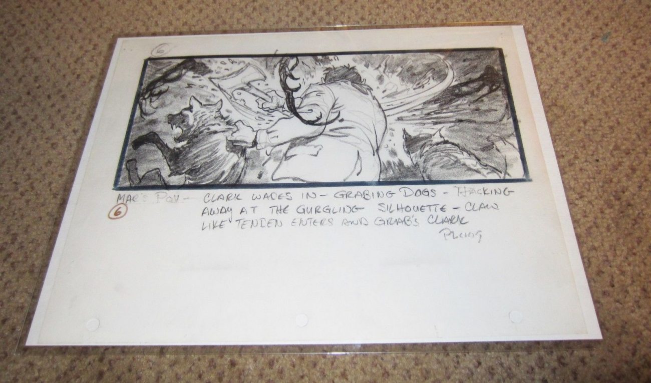 Mike Ploog The Thing (1982) storyboard