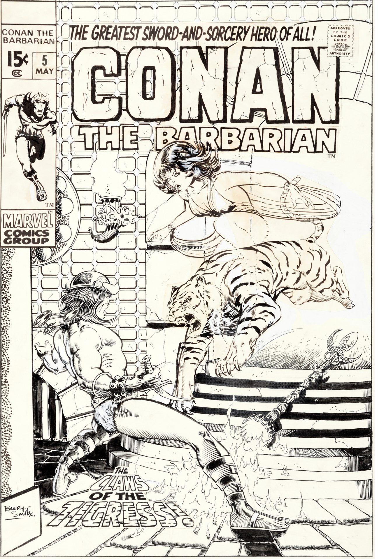 Barry Windsor Smith Conan the Barbarian #5 cover