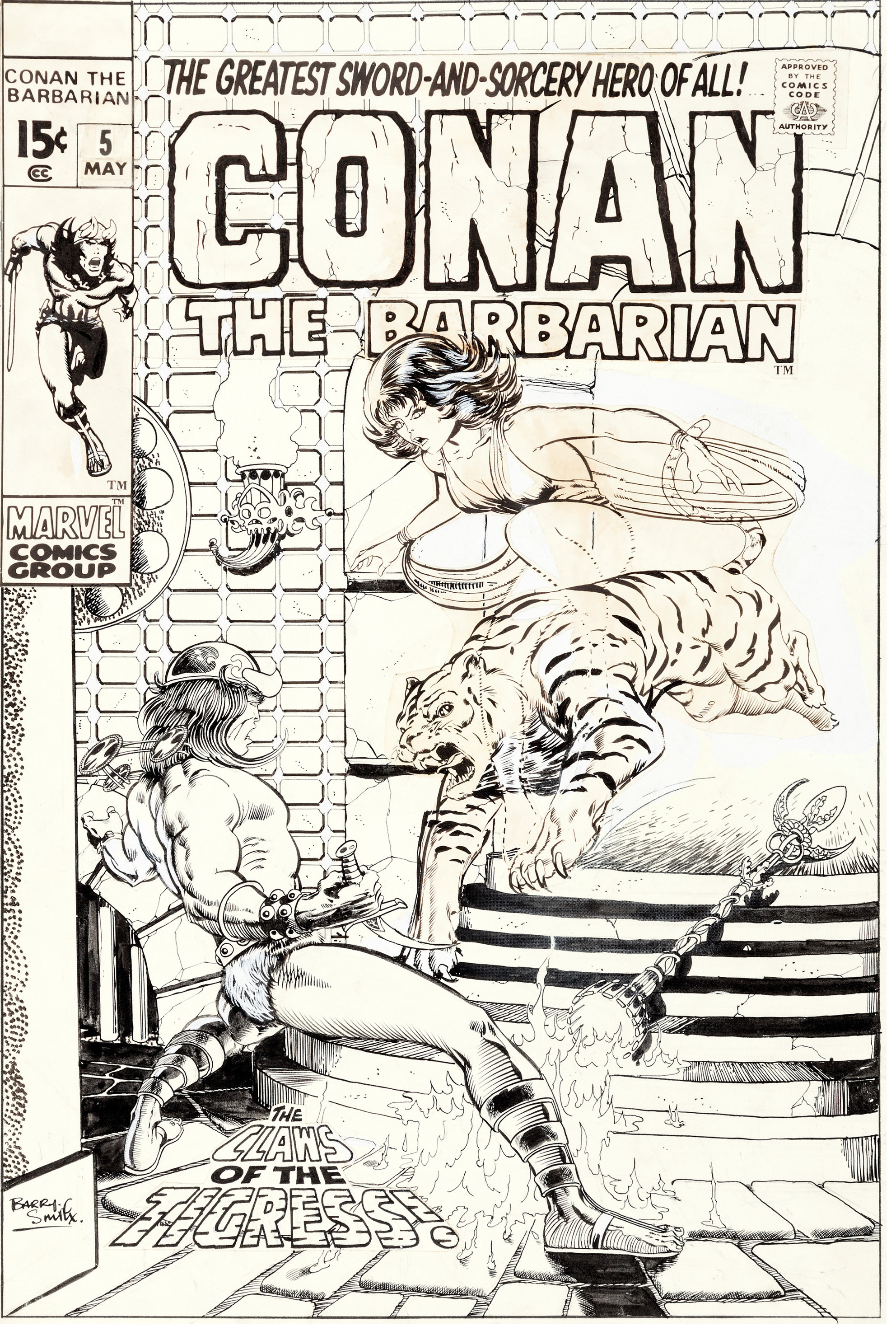 Barry Windsor Smith Conan the Barbarian #5 cover