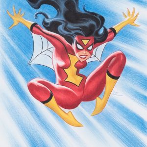 Bruce Timm Spider-Woman drawing