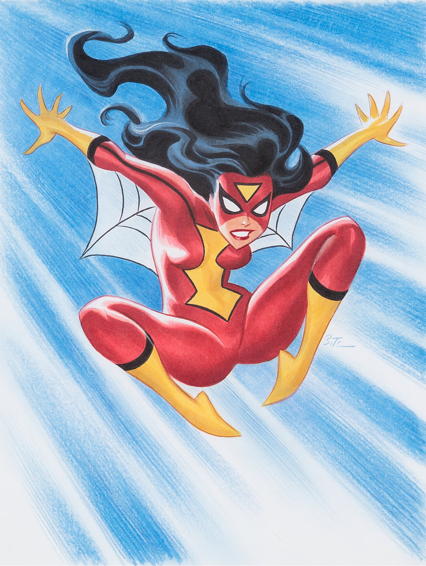 Bruce Timm Spider-Woman drawing