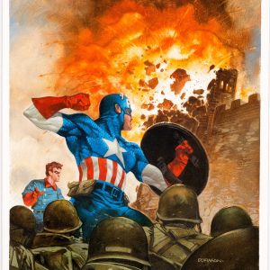 Captain America Painting by Dave Dorman