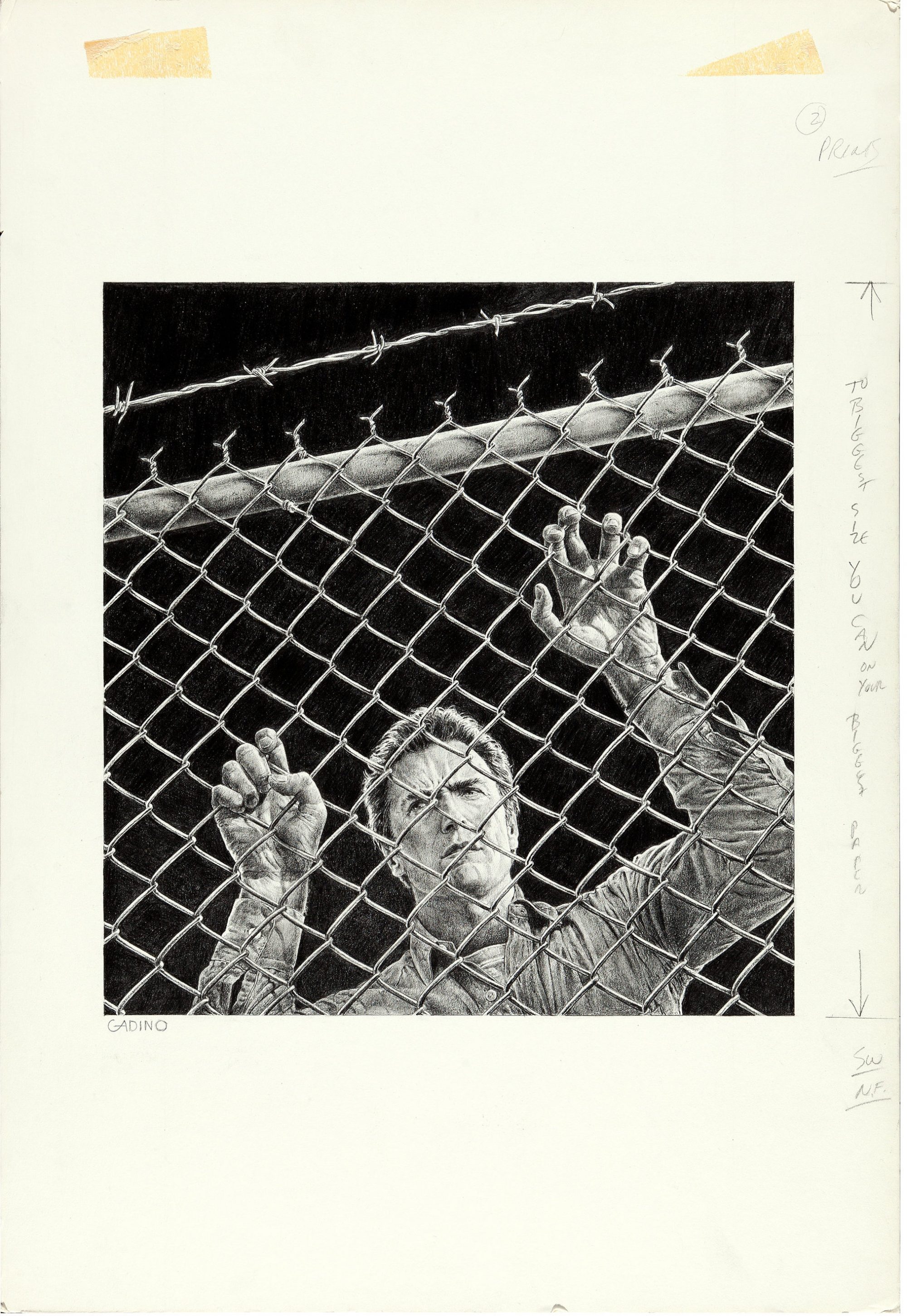 Escape from Alcatraz 1979 art by Victor Gadino