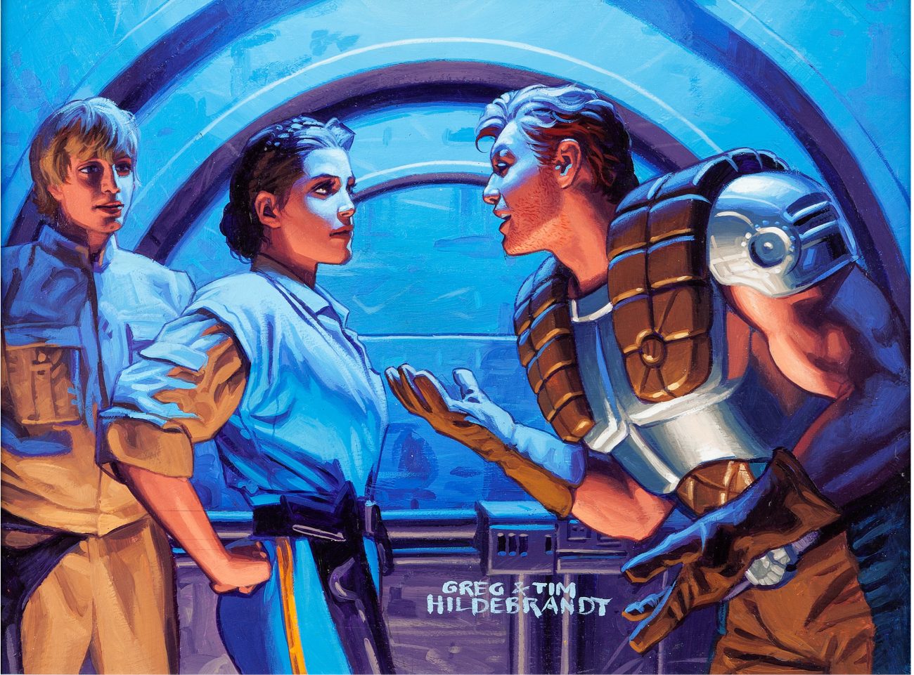 Greg and Tim Hildebrandt Star Wars Topps trading card (1996)