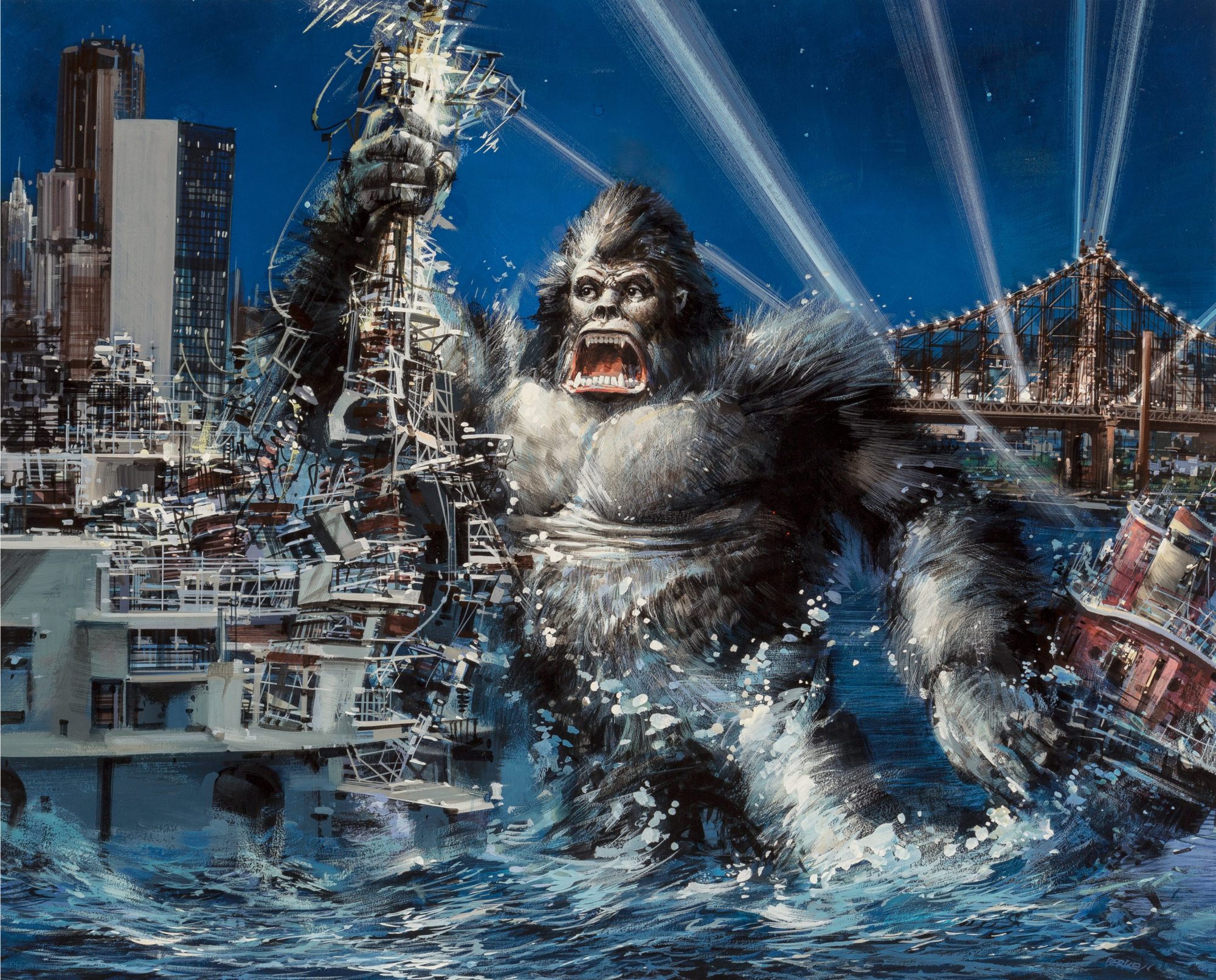 John Berkey King Kong (1976) movie poster artwork
