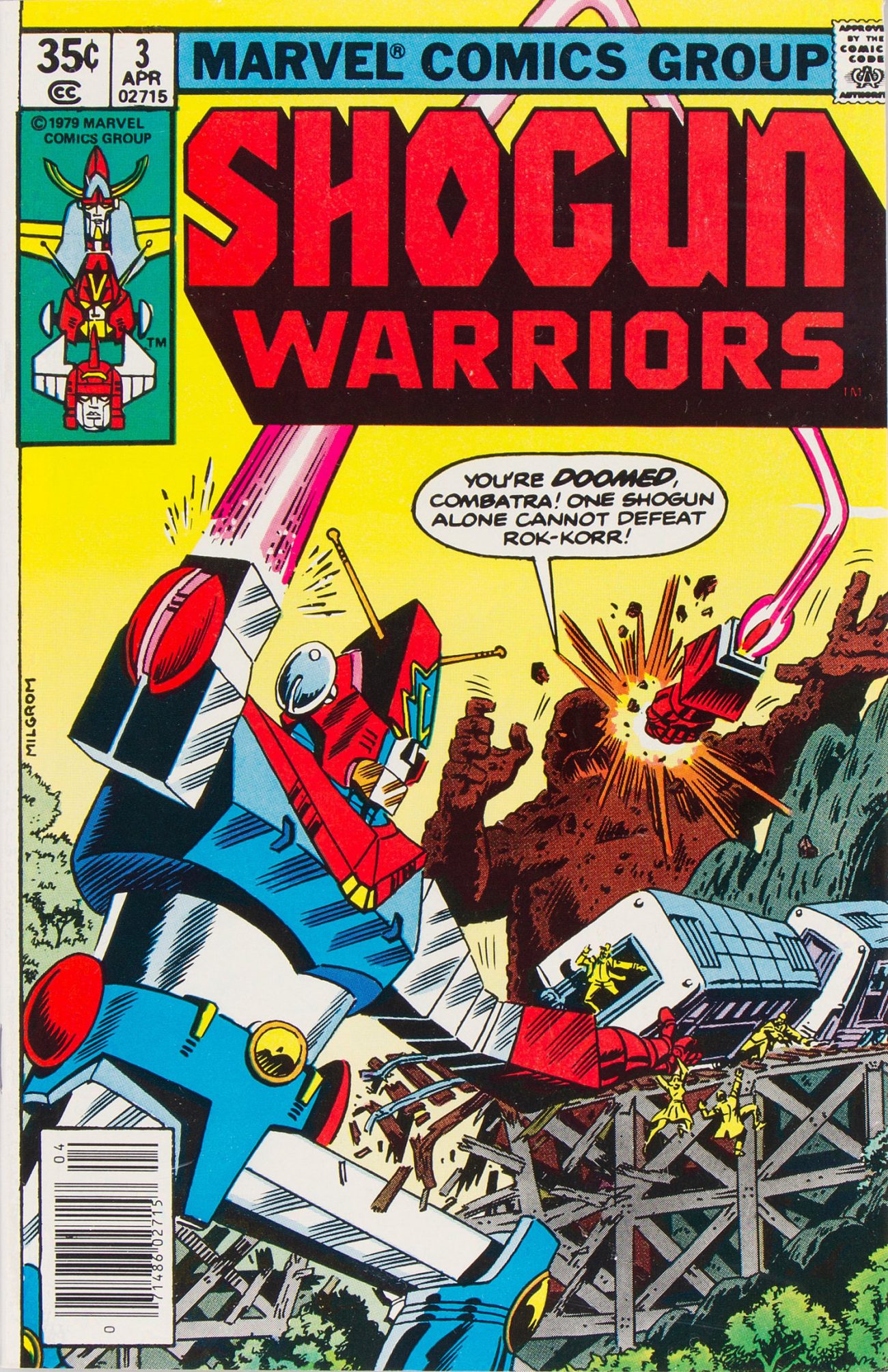 Al Milgrom Shogun Warriors #3 cover