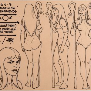 Alex Toth Challenge of the Superfriends Amazon Model Sheet