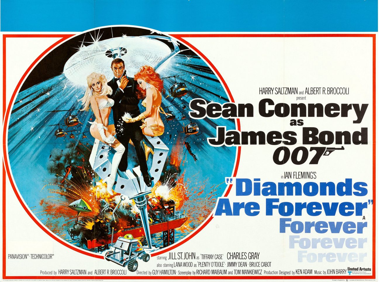 Diamonds are Forever (1971) British Quad