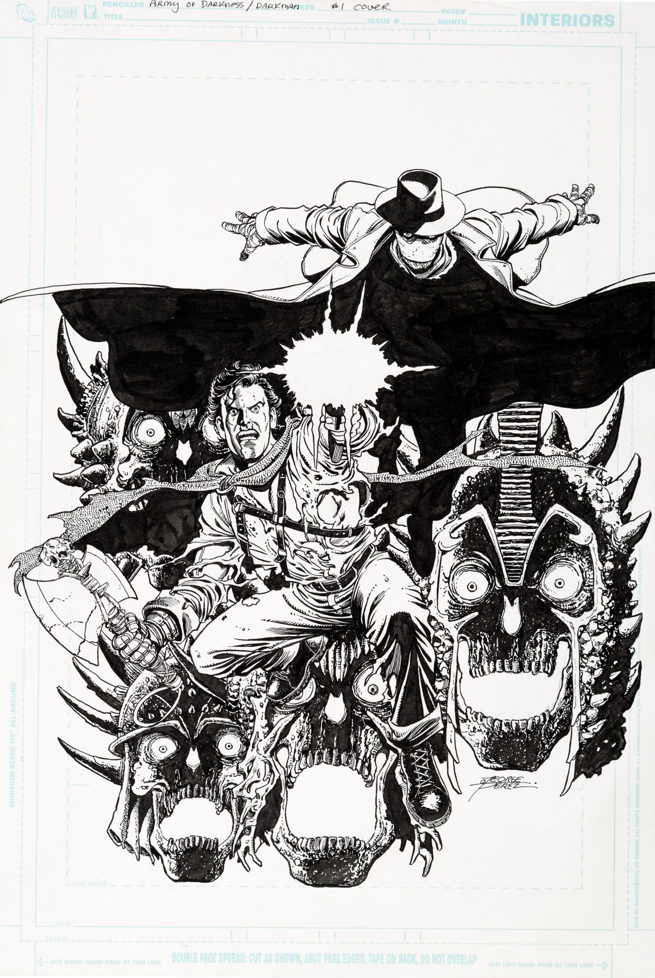 George Perez Darkman Vs. the Army of Darkness #1