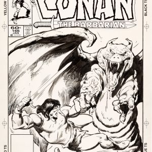 John Buscema Conan the Barbarian #166 Cover