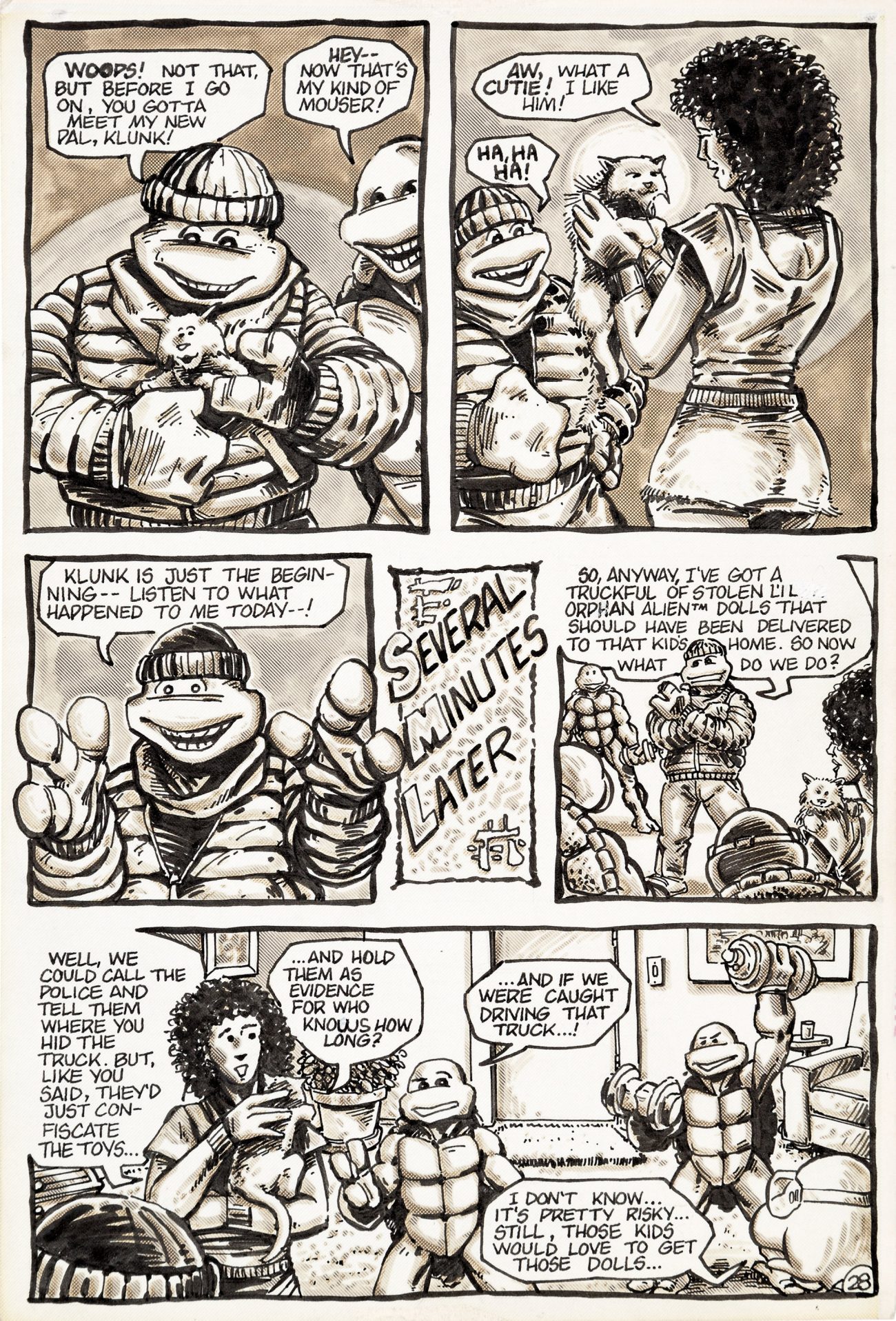 Kevin Eastman and Peter Laird Teenage Mutant Ninja Turtle page